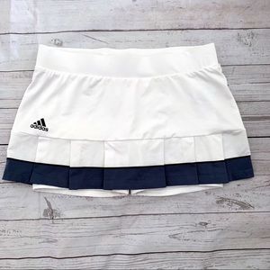 Adidas White Climalite Pleated Athletic Skirt S LG